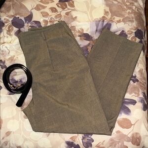 Primark Women’s Dress Pants in Taupe Gray w. Belt